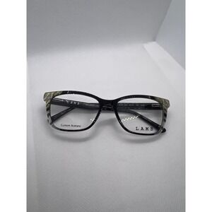 L.A.M.B. LA130 Black Gold Designer Eyeglasses Frames Women's Glasses